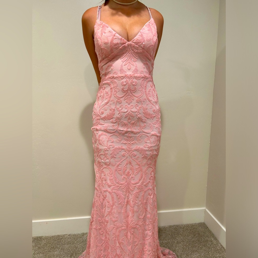 Pink prom dress